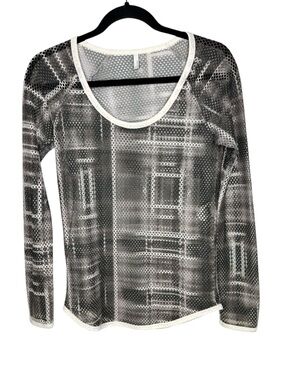Faith Connexion Parish Sheet Mesh Longeleeve Top Size Small Goth Punk